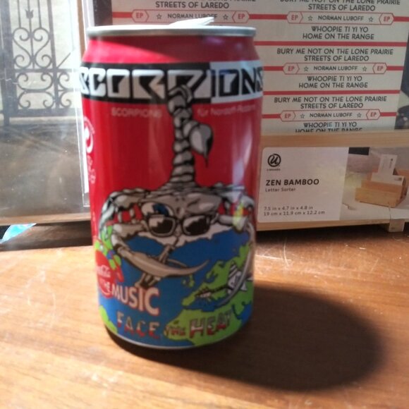 Original 1995 Scorpions - Face The Heat Used Promo Coca Cola Can Germany Metal - Picture 1 of 4